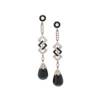 ONYX AND DIAMOND EARRINGS
