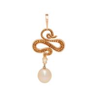 EVELYN CLOTHIER, CONVERTIBLE COLORED DIAMOND, SAPPHIRE AND CULTURED PEARL PENDANT/BROOCH
