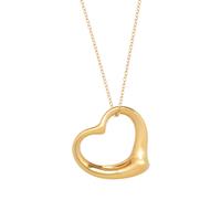 TIFFANY & CO., ELSA PERETTI, YELLOW GOLD 'OPEN HEART' NECKLACE