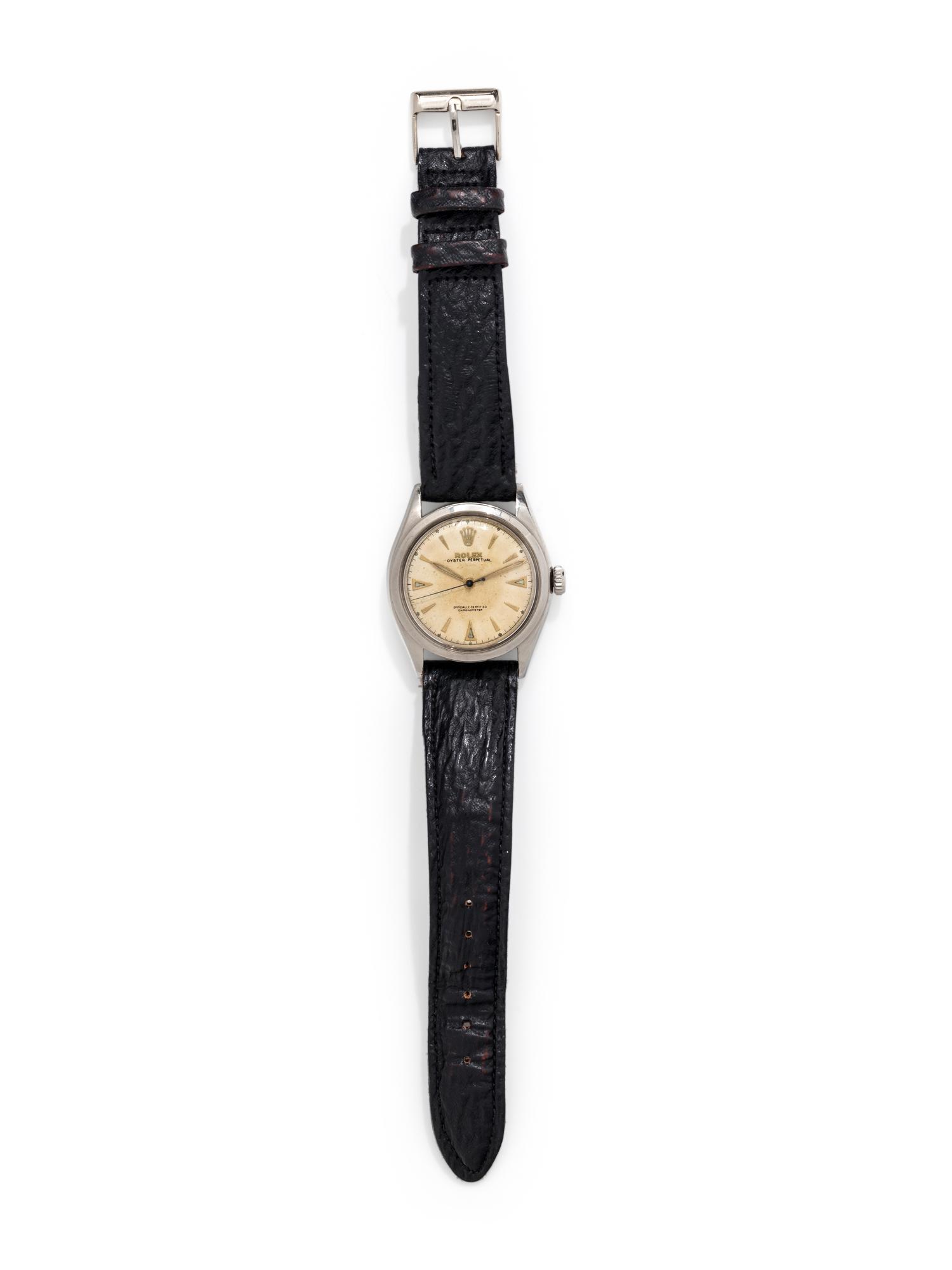 ROLEX, STAINLESS STEEL REF. 6084 'OYSTER PERPETUAL' WRISTWATCH, CIRCA 1952