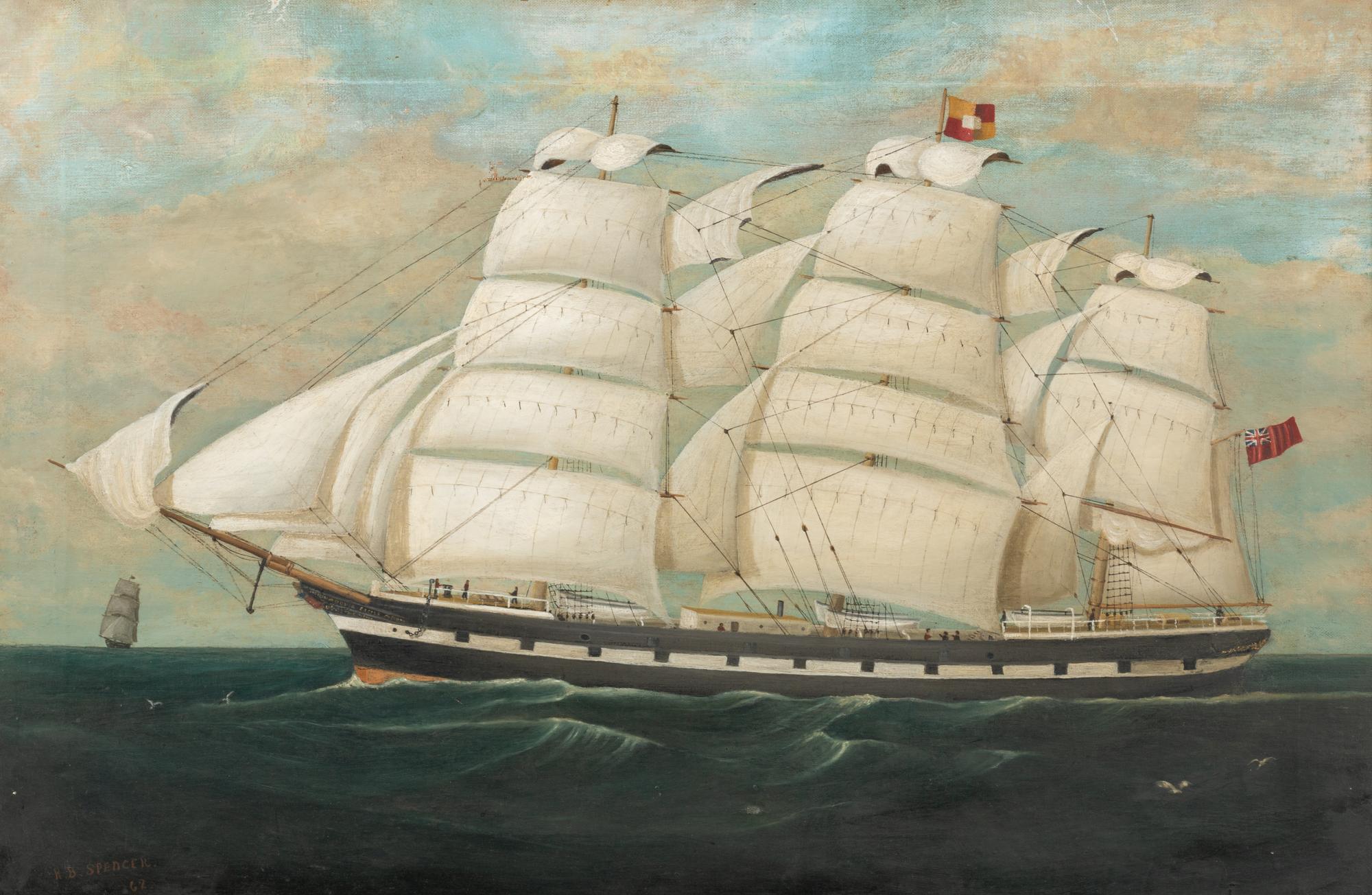 An English Sailing Scene, 1862