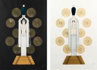 Emerald Vase I (White) and Emerald Vase II (Black) (two works)