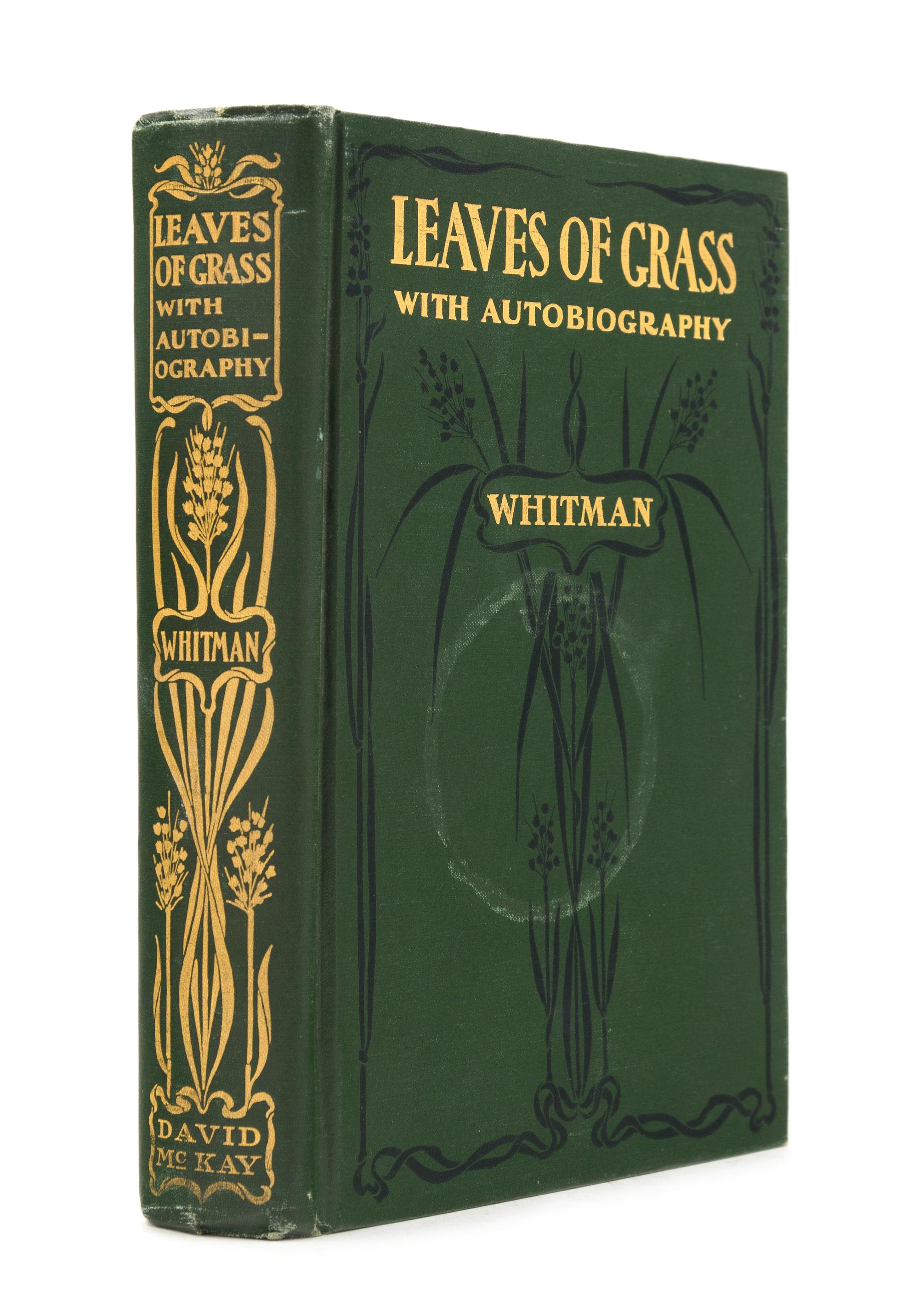 WHITMAN, Walt (1819-1892). Leaves of Grass. Philadelphia: David McKay, 1900. Later edition.