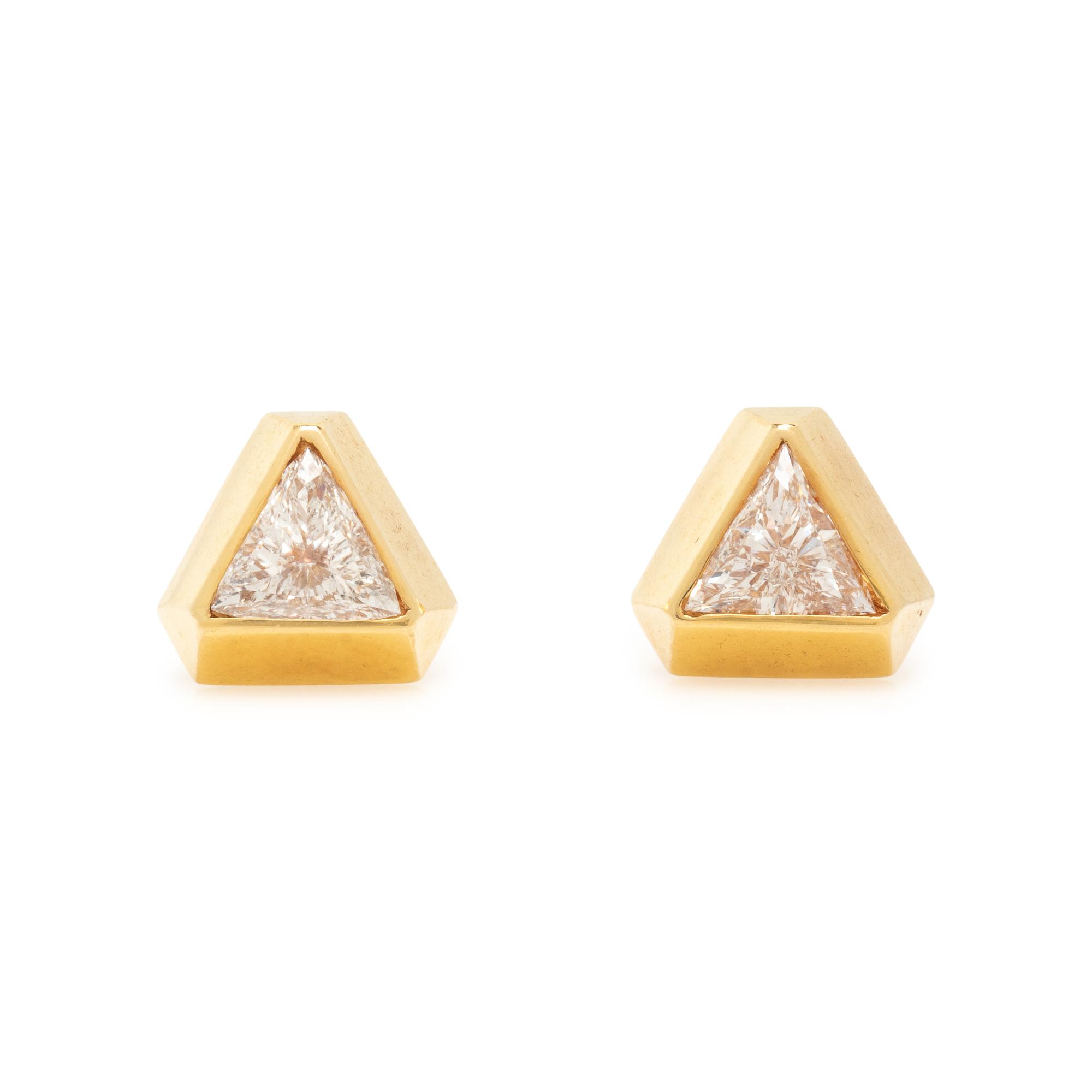 CARTIER, DIAMOND STUD EARRINGS