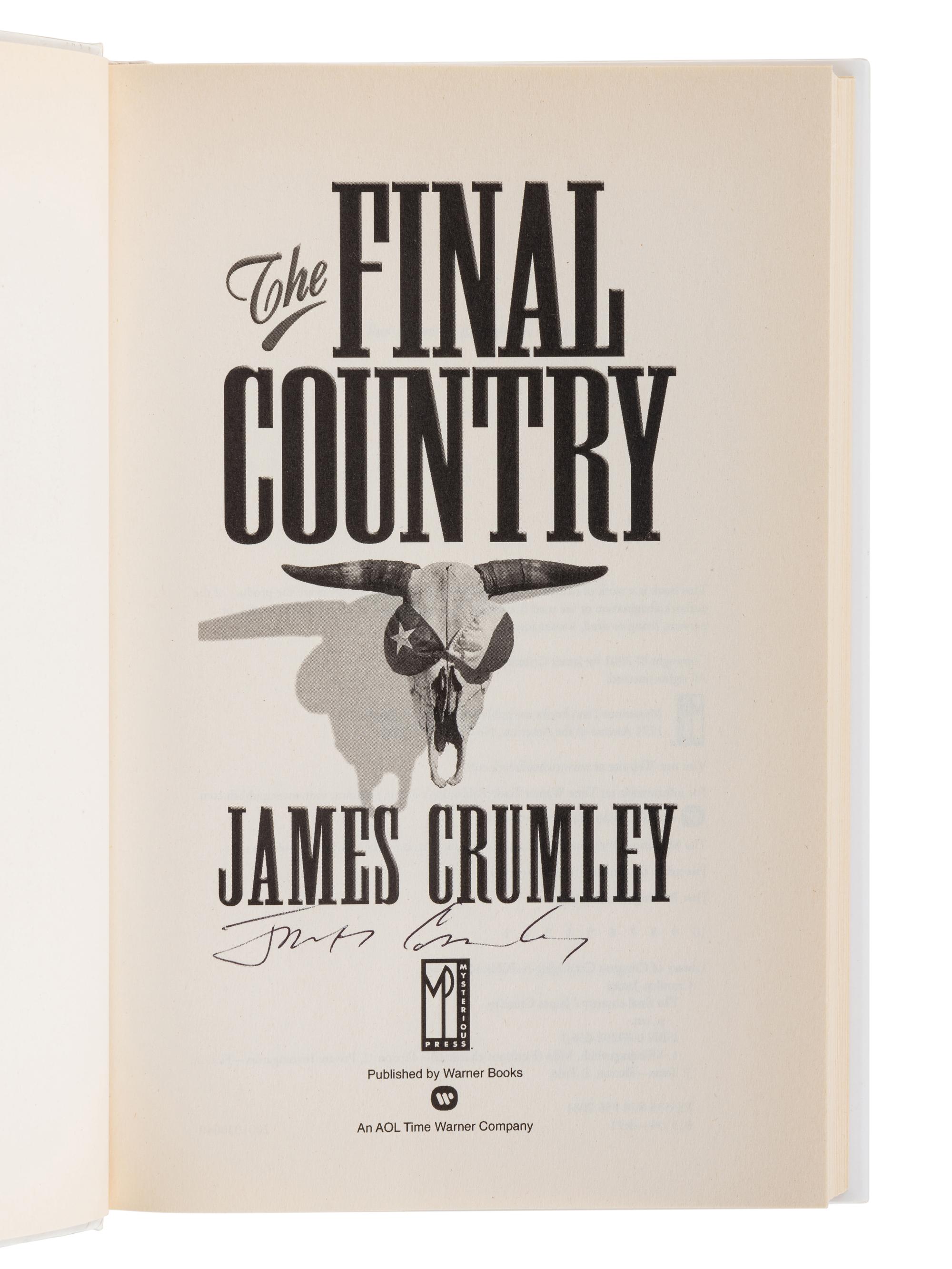CRUMLEY, James (1939-2008). A group of 6 works by Crumley, ALL FIRST OR LIMITED EDITONS, ALL SIGNED OR INSCRIBED, comprising: