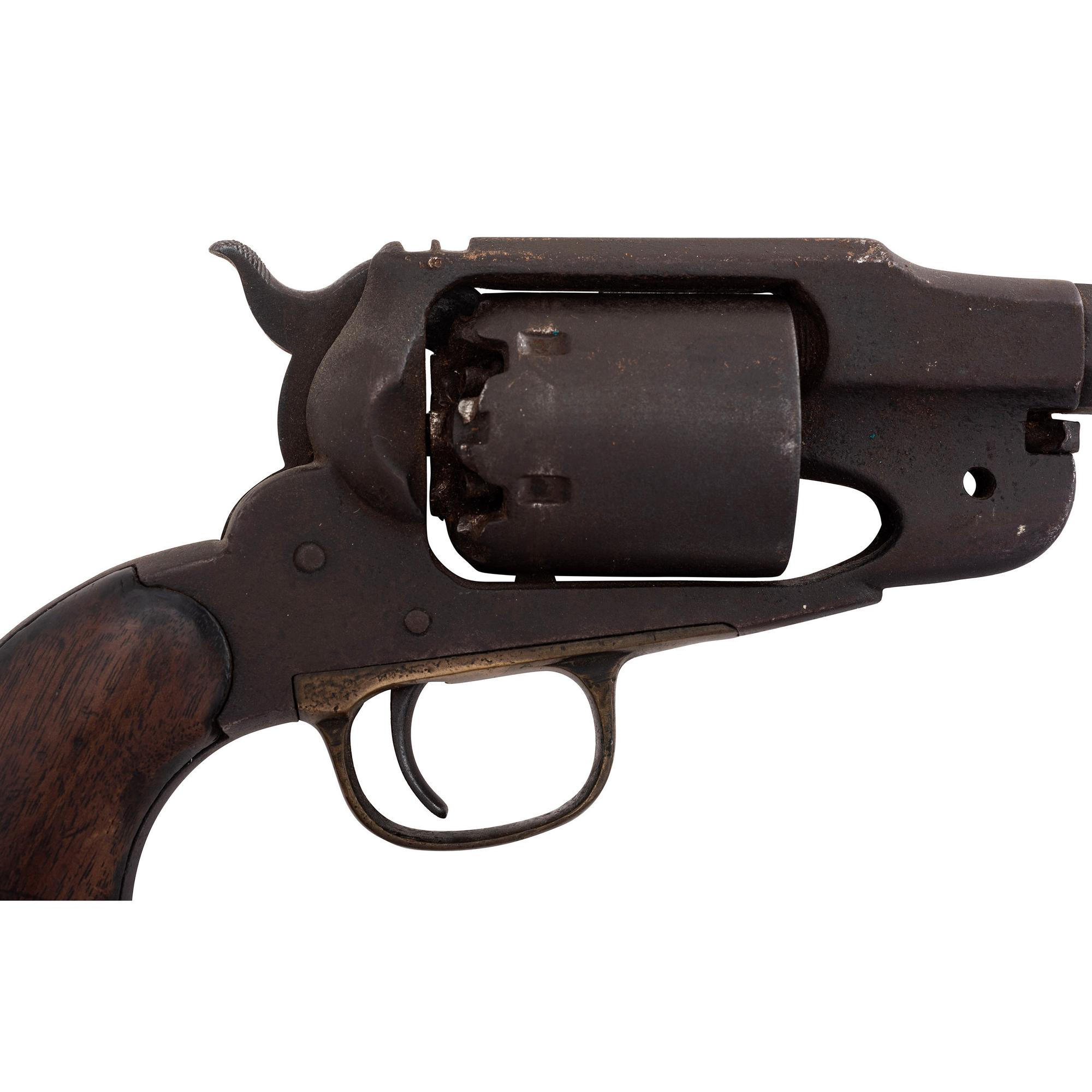 Attic Remington New Model Army Percussion Revolver with Relic Holster