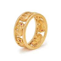 YELLOW GOLD ELEPHANT RING