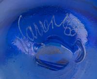 A Group of Bohemian Blue Cut-to-Clear Glass Drinkware
