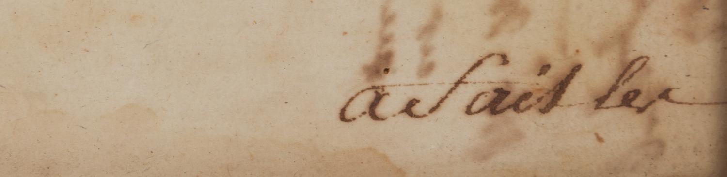 NAPOLEON I (1769-1821), Emperor of France. Partly printed document approved by Napoleon ("accordé Np"), 7 February 1810.