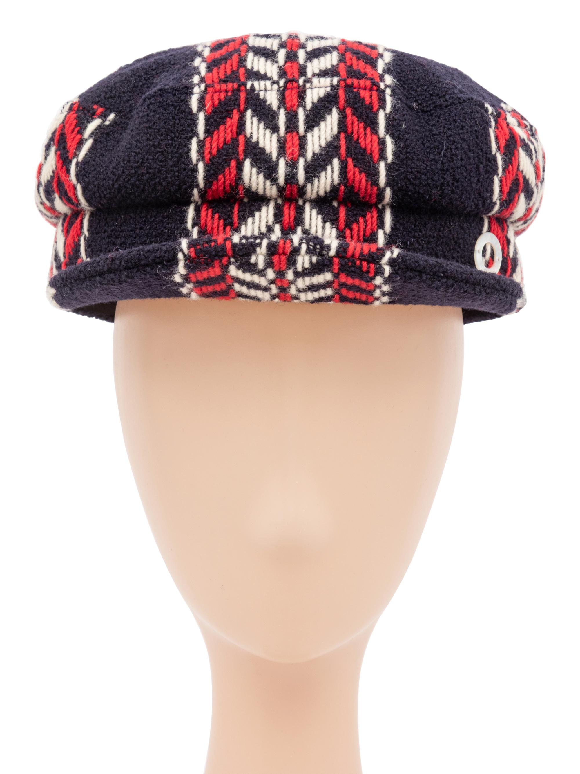 Chanel, Tweed Newsboy Cap