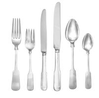 An American Silver Flatware Service, Gorham Mfg. Co., Providence, RI, Old English Tipt pattern, comprising: 12 dinner knives 12 luncheo