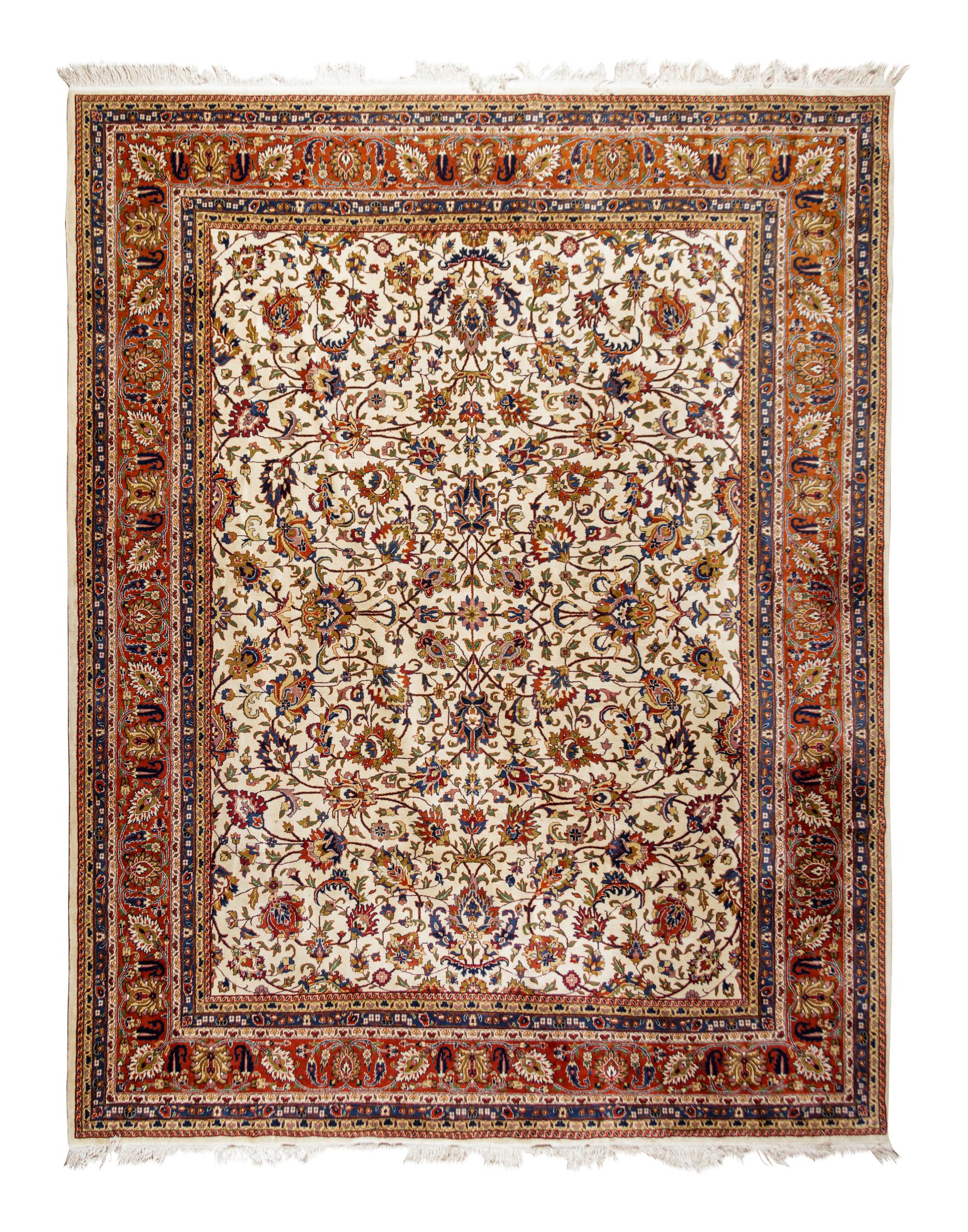 A Kashan Wool Rug