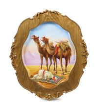 A Limoges Porcelain Plaque in a Giltwood Frame