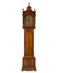 A George III Mahogany Pipe-Organ Tall Case Clock
