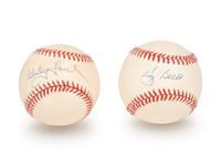 A Group of Yogi Berra and Whitey Ford Signed Autograph Baseballs (Beckett Authentication Services BAS Certified),