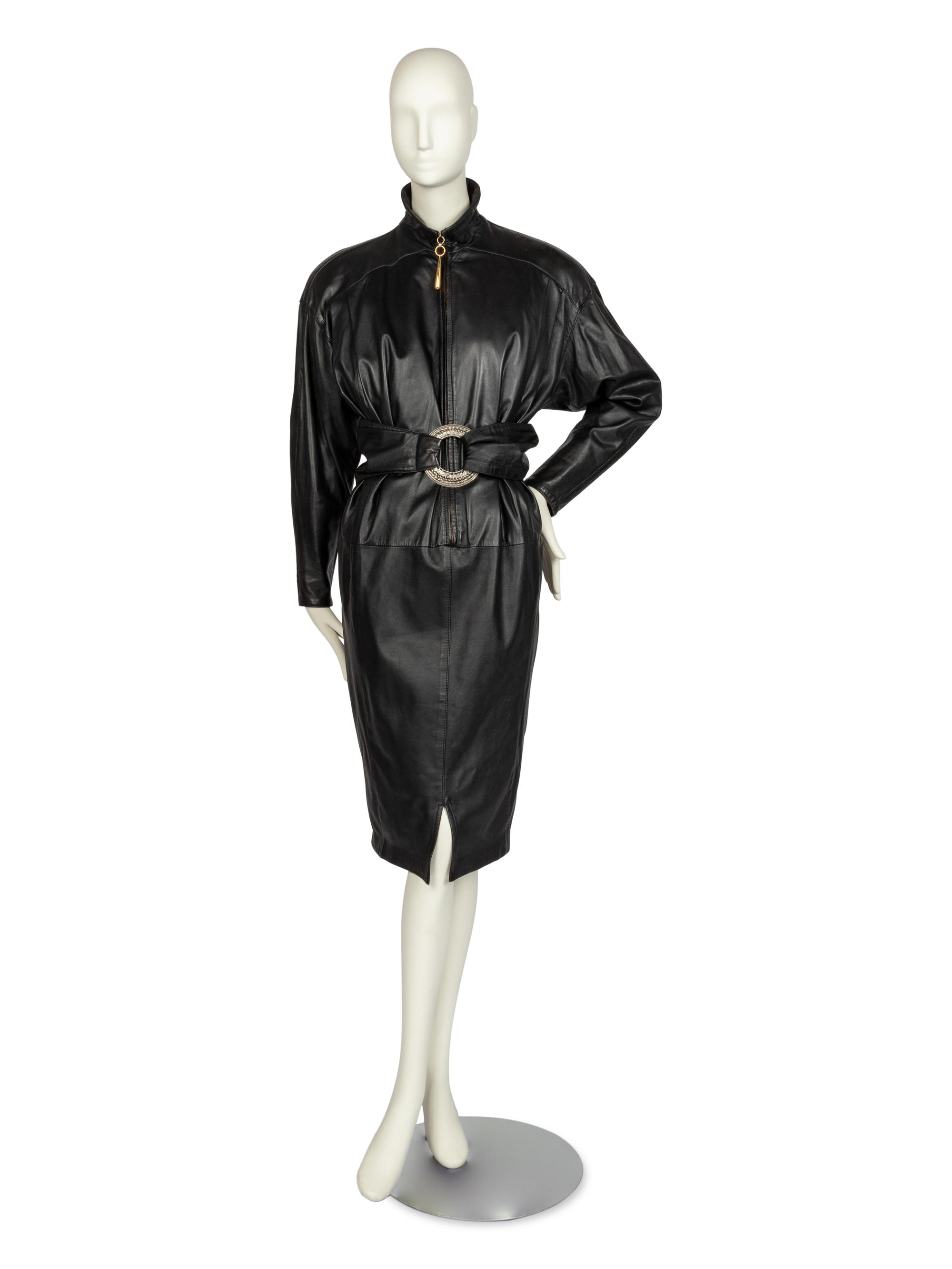 Six Designer Leather Items: Fendi & Gianfranco Ferre, 1980s