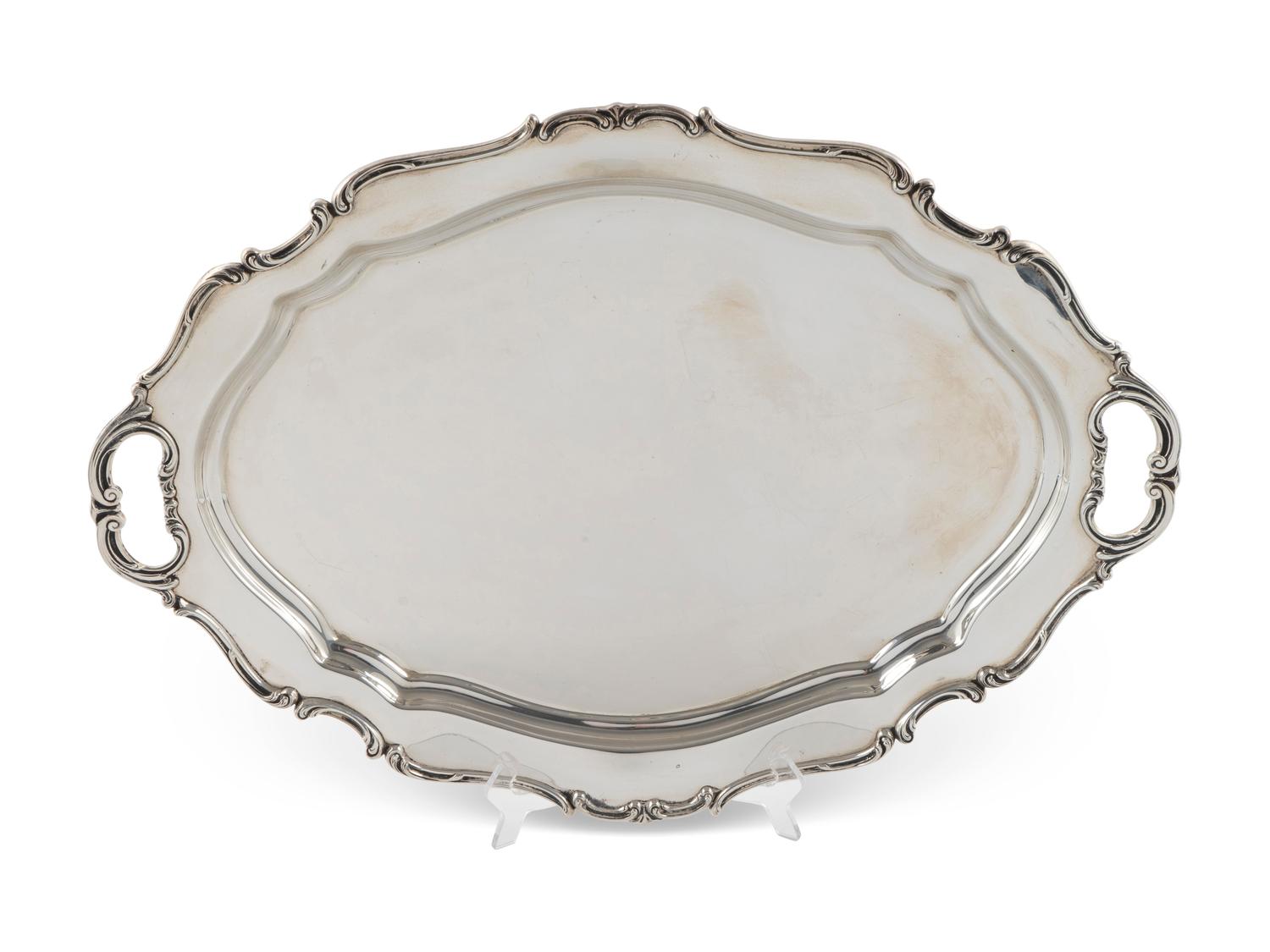 An American Silver Two-Handled Tray — Reed & Barton, 20th Century