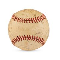 A 1941 Montreal Royals Team Signed Autograph Baseball