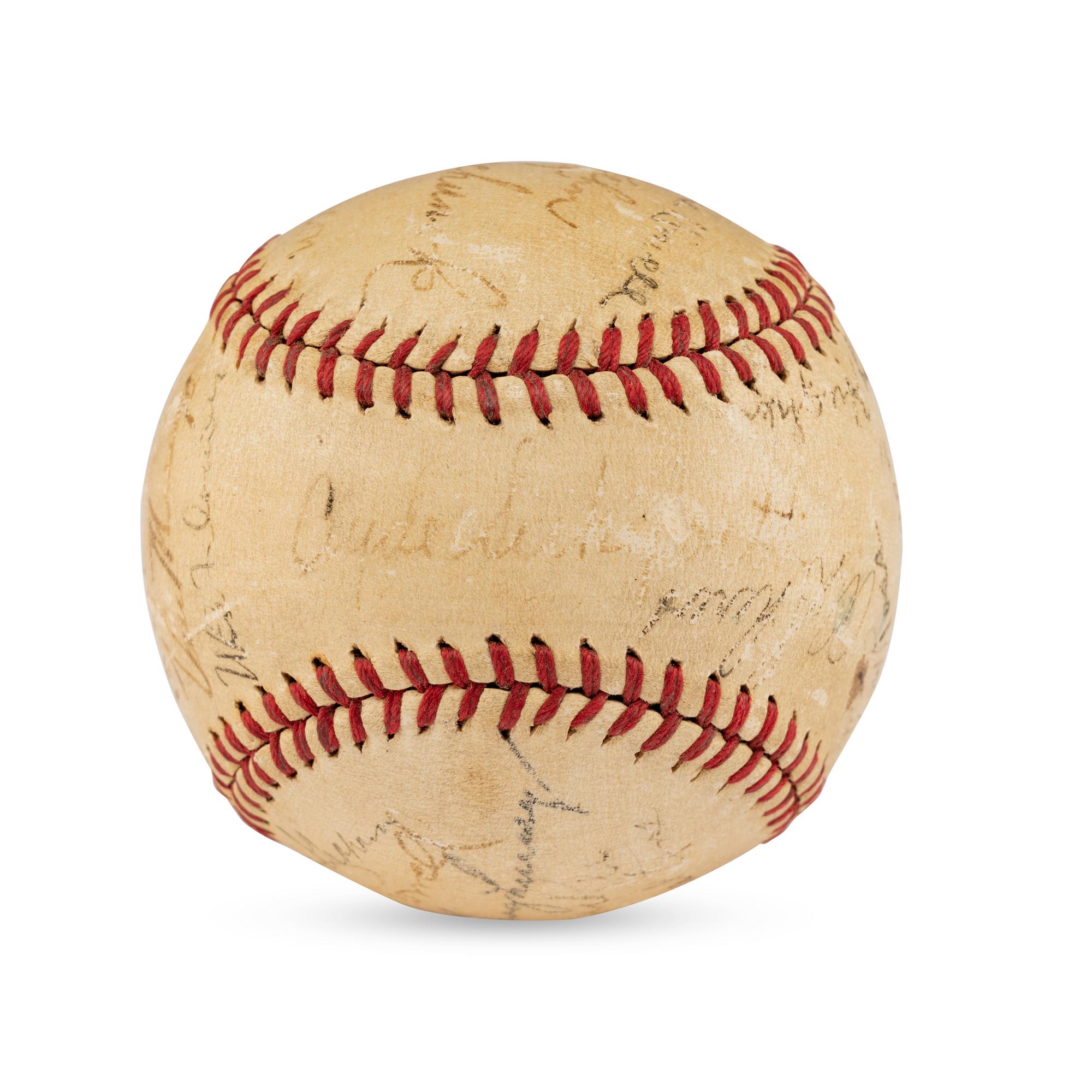 A 1941 Montreal Royals Team Signed Autograph Baseball