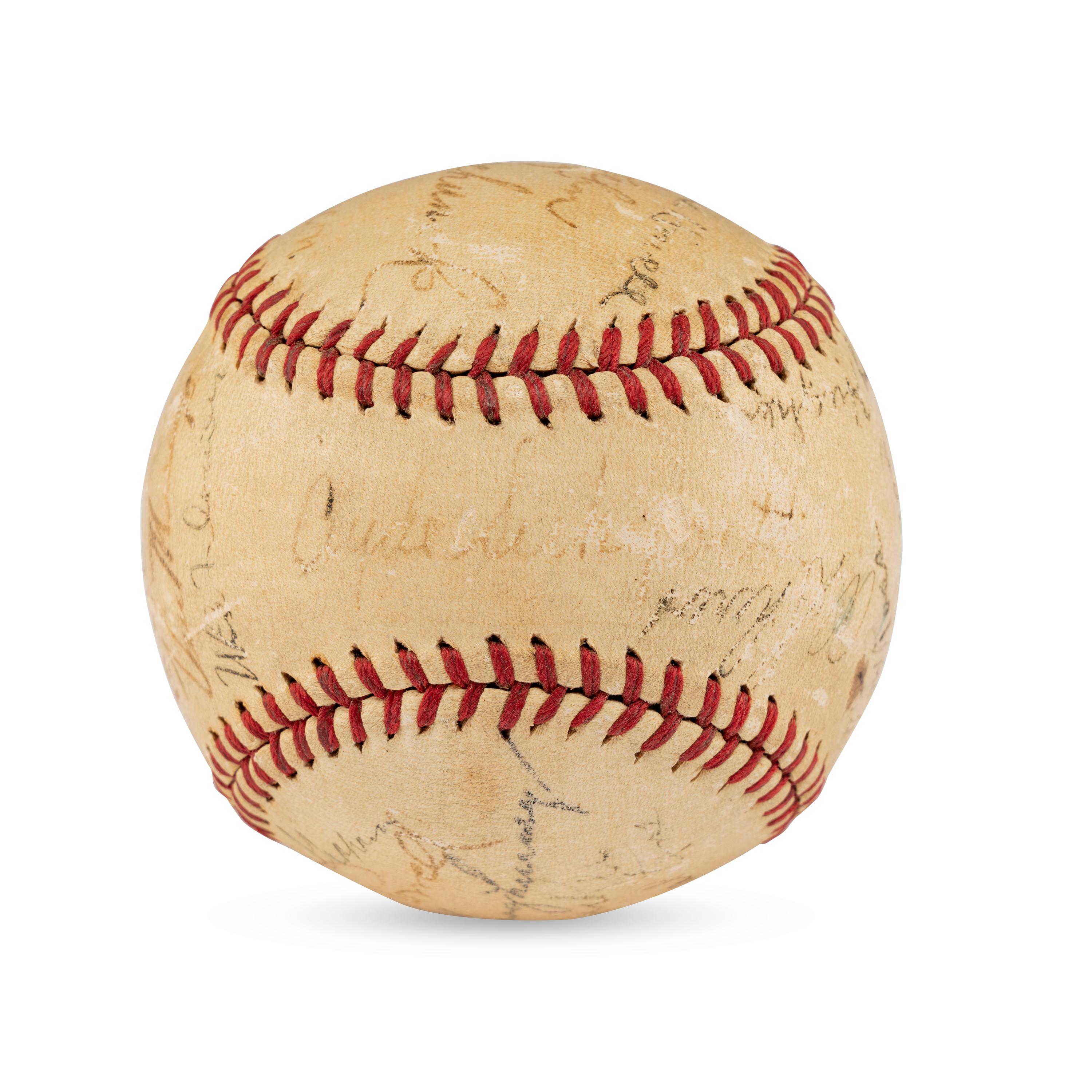 A 1941 Montreal Royals Team Signed Autograph Baseball