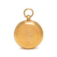 18K YELLOW GOLD OPEN FACE POCKET WATCH