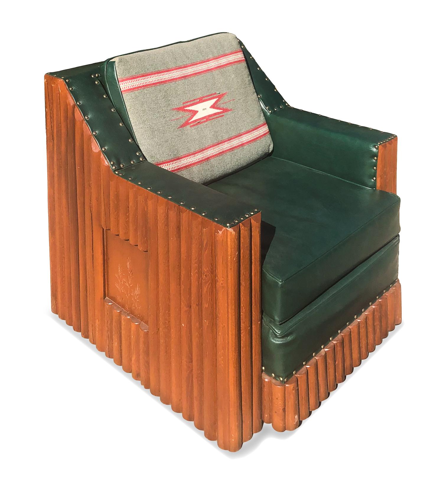 Molesworth Style Cub Chair by New West Furniture Company 32 1/2 x 33 x 34 3/4 inches