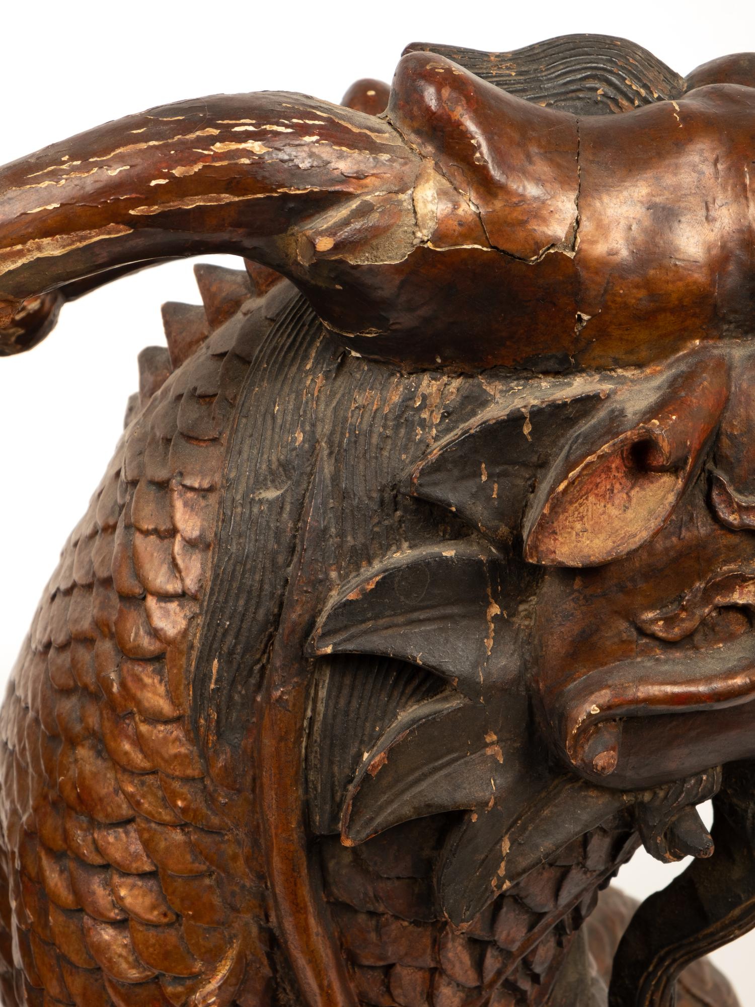A Pair of Chinese Figures of Mythical Beasts