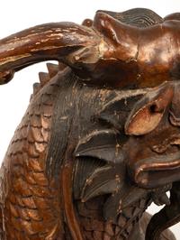 A Pair of Chinese Figures of Mythical Beasts
