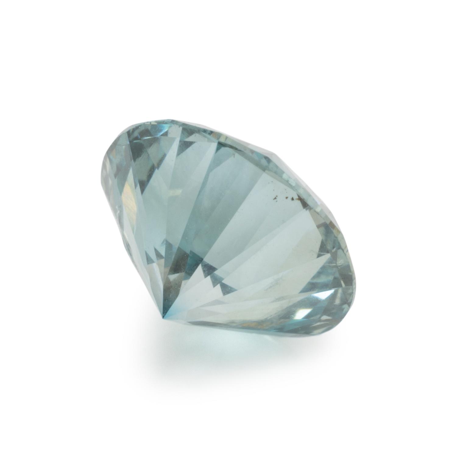 ROUND BRILLIANT CUT IRRADIATED BLUE DIAMOND