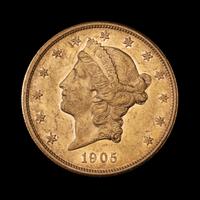 A United States 1905-S Liberty Head $20 Gold Coin