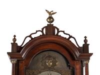 A Federal Carved Cherrywood Tall Case Clock