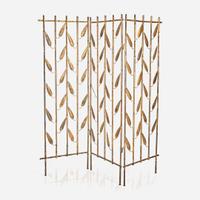 Joseph Konetsky (American, b. Poland, 1882-1963) "Bamboo" Folding Screen, Philadelphia, PA, circa 1940s