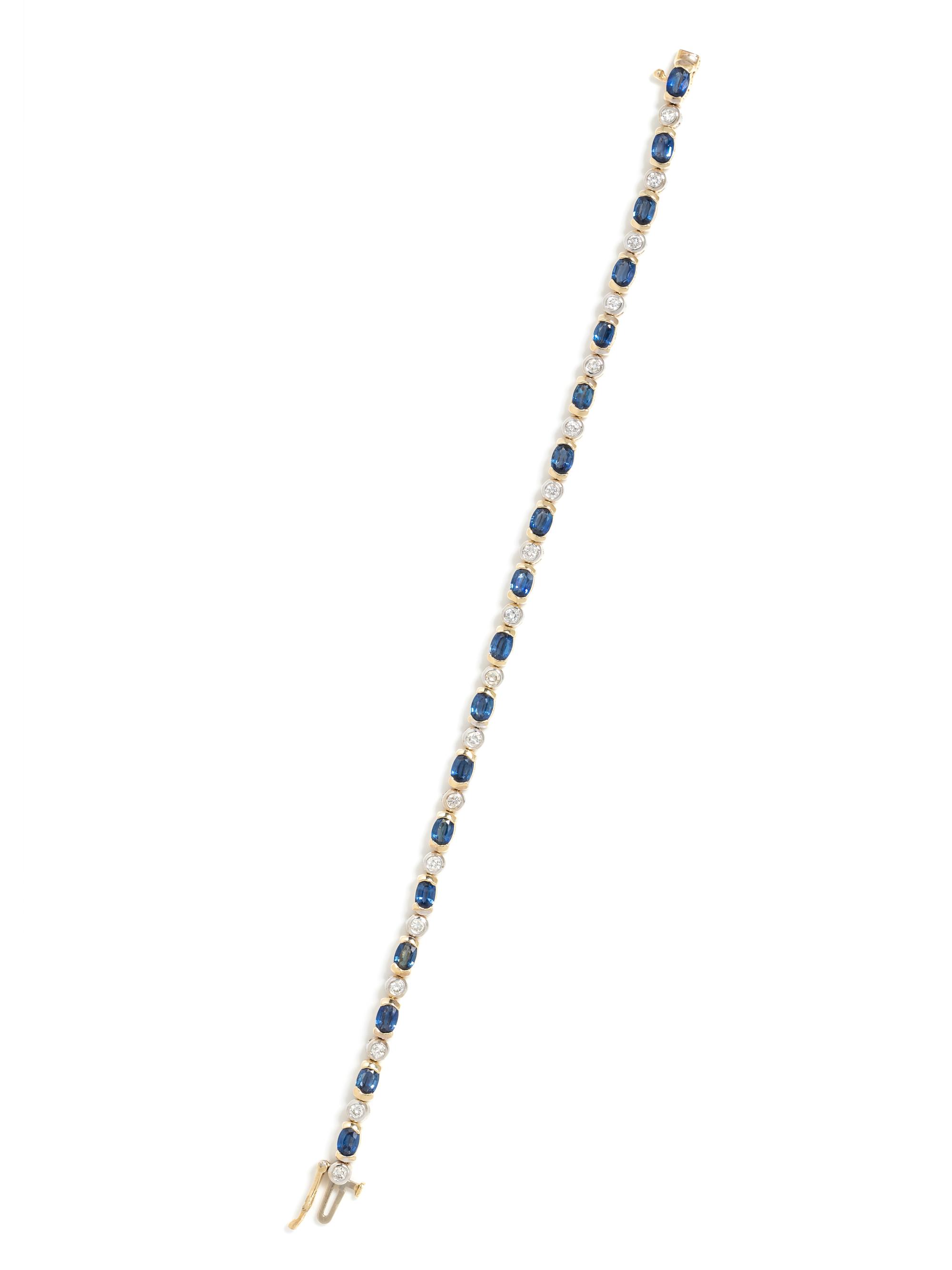 SAPPHIRE AND DIAMOND BRACELET