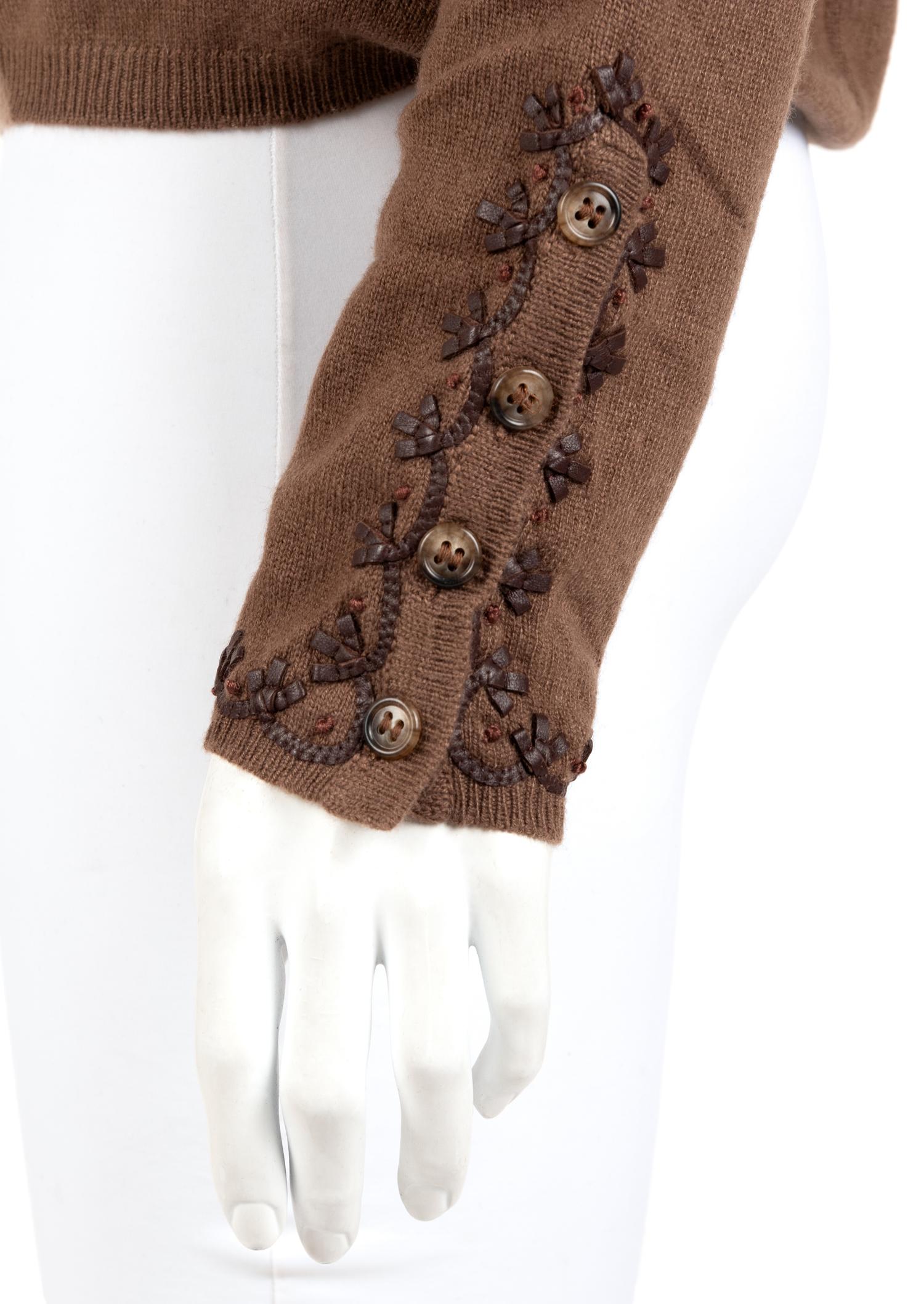 Four Oscar de la Renta Knit Tops: Three Sweaters, One Cardigan, Fall 2007