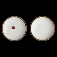 A Chinese Blue and White Porcelain "Dragons" Seal Paste Box, Late 19th/Early 20th Century 晚清-民國 青花龍紋印泥盒