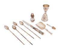 A Collection of Eight Tiffany & Co. Silver Bar Articles