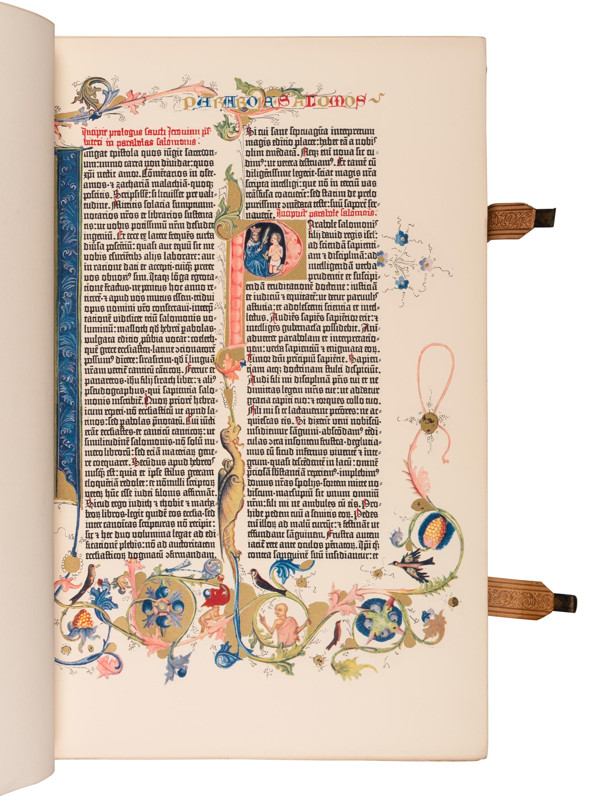[BIBLE -- FACSIMILE] -- [GUTENBERG BIBLE]. Biblia Sacra. Paterson, NJ: Pageant Books, 1961.