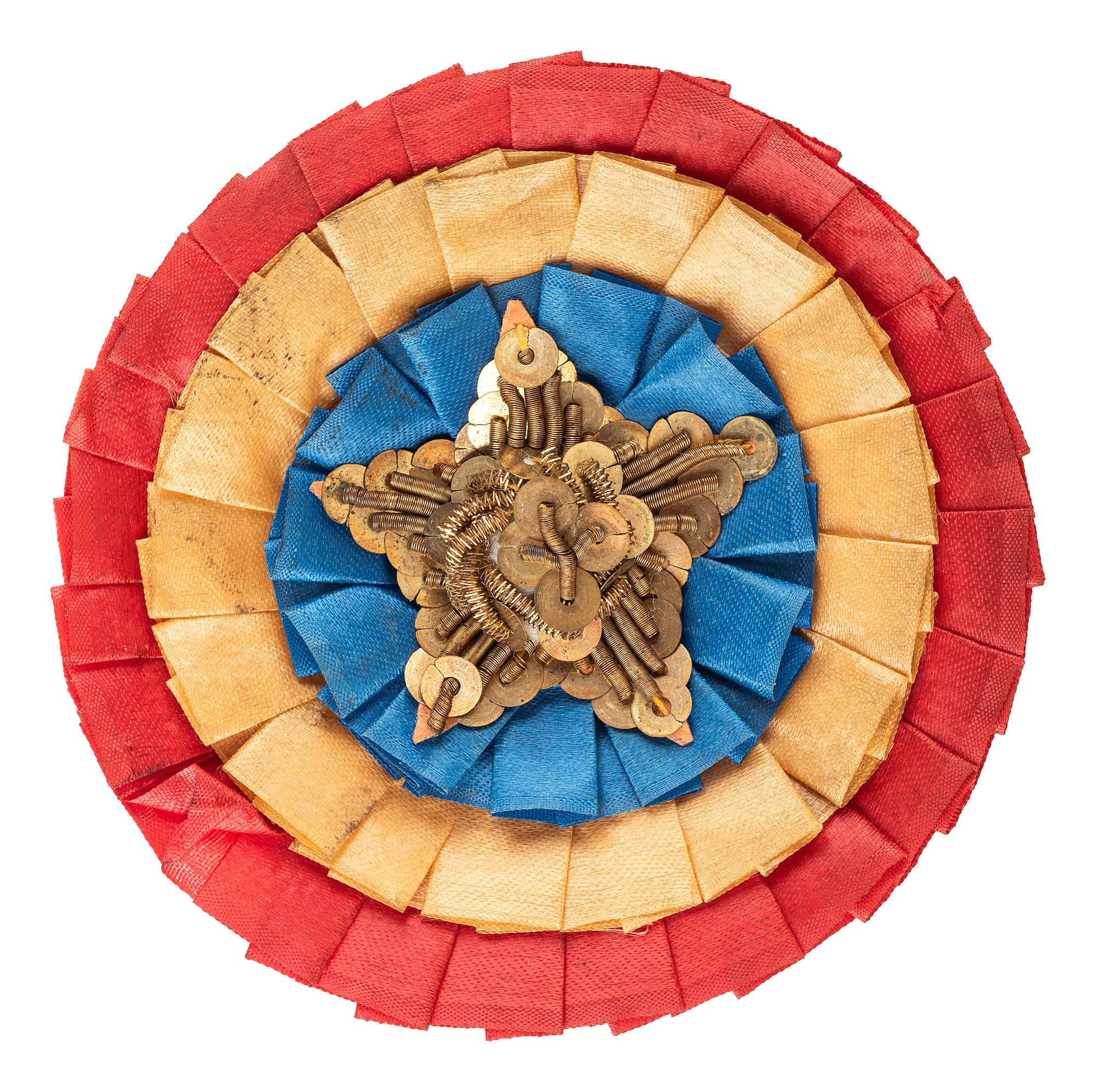 [CIVIL WAR]. Patriotic cockade, ca 1860s.