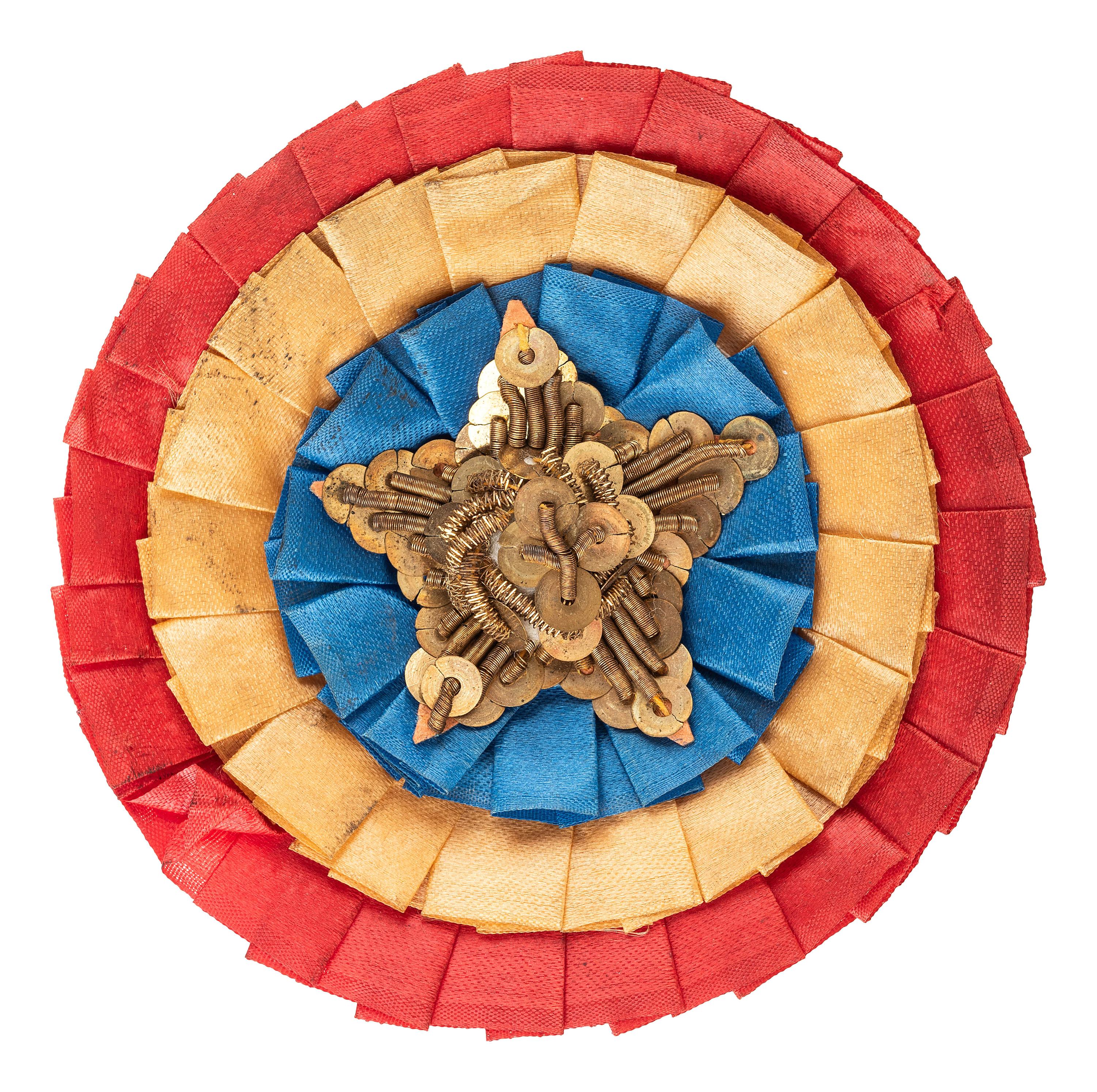[CIVIL WAR]. Patriotic cockade, ca 1860s.