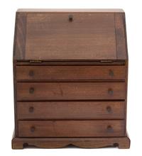 A Louis XV Style Porcelain and Gilt Metal Mounted Miniature Bombe Chest of Drawers — EARLY 20TH CENTURY