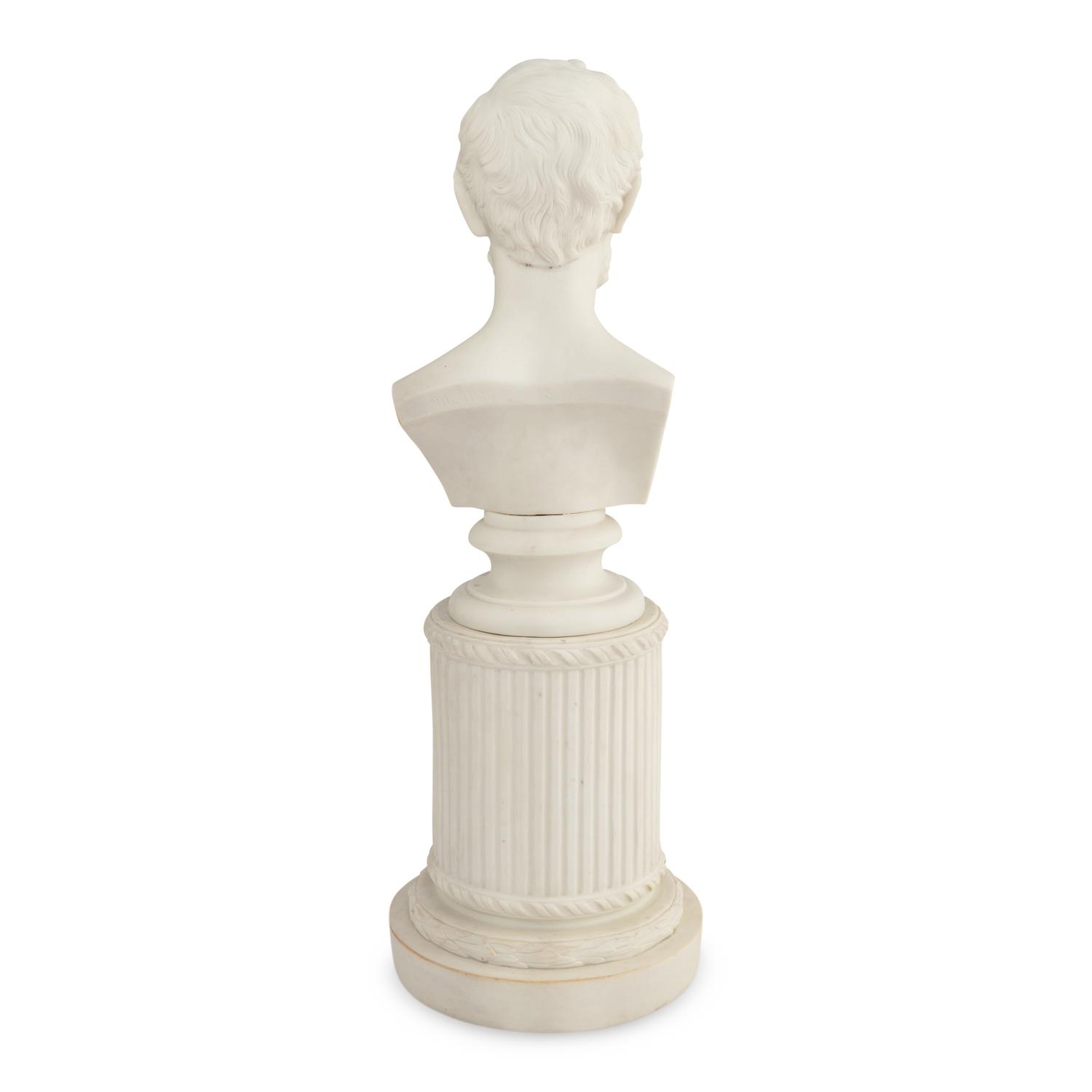 Martin Milmore (American, 1844-1883) Bust of Abraham Lincoln 19th century parianware