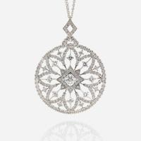 A diamond and white gold pendant, Hearts on Fire