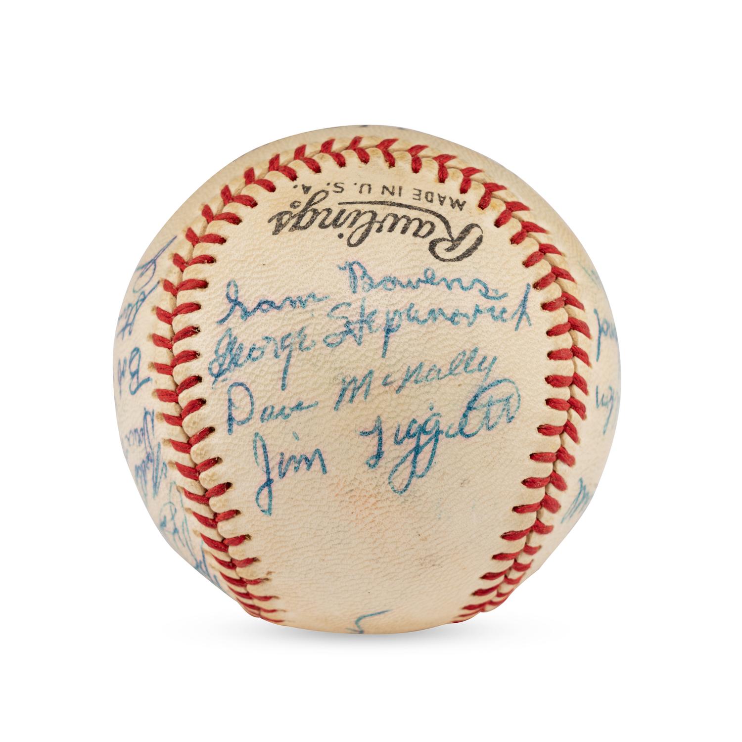 A 1960-61 Fox Cities Foxes Team Signed Autograph Baseball