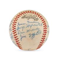 A 1960-61 Fox Cities Foxes Team Signed Autograph Baseball