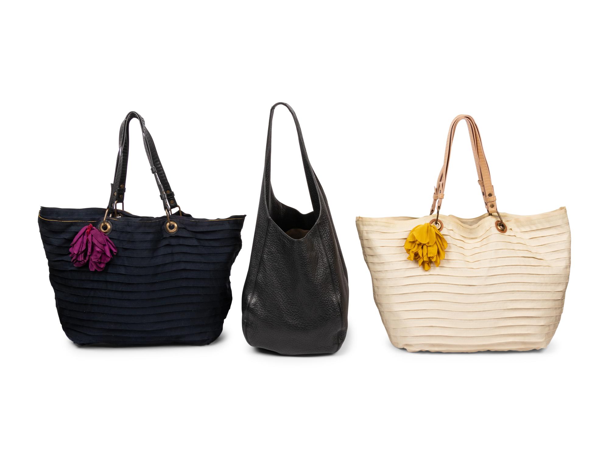 Three Designer Bags: Two Lanvin & One Halston, 2000s