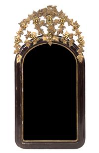 A Victorian Parcel Gilt Mirror, Height 46 x width 23 1/2 inches.