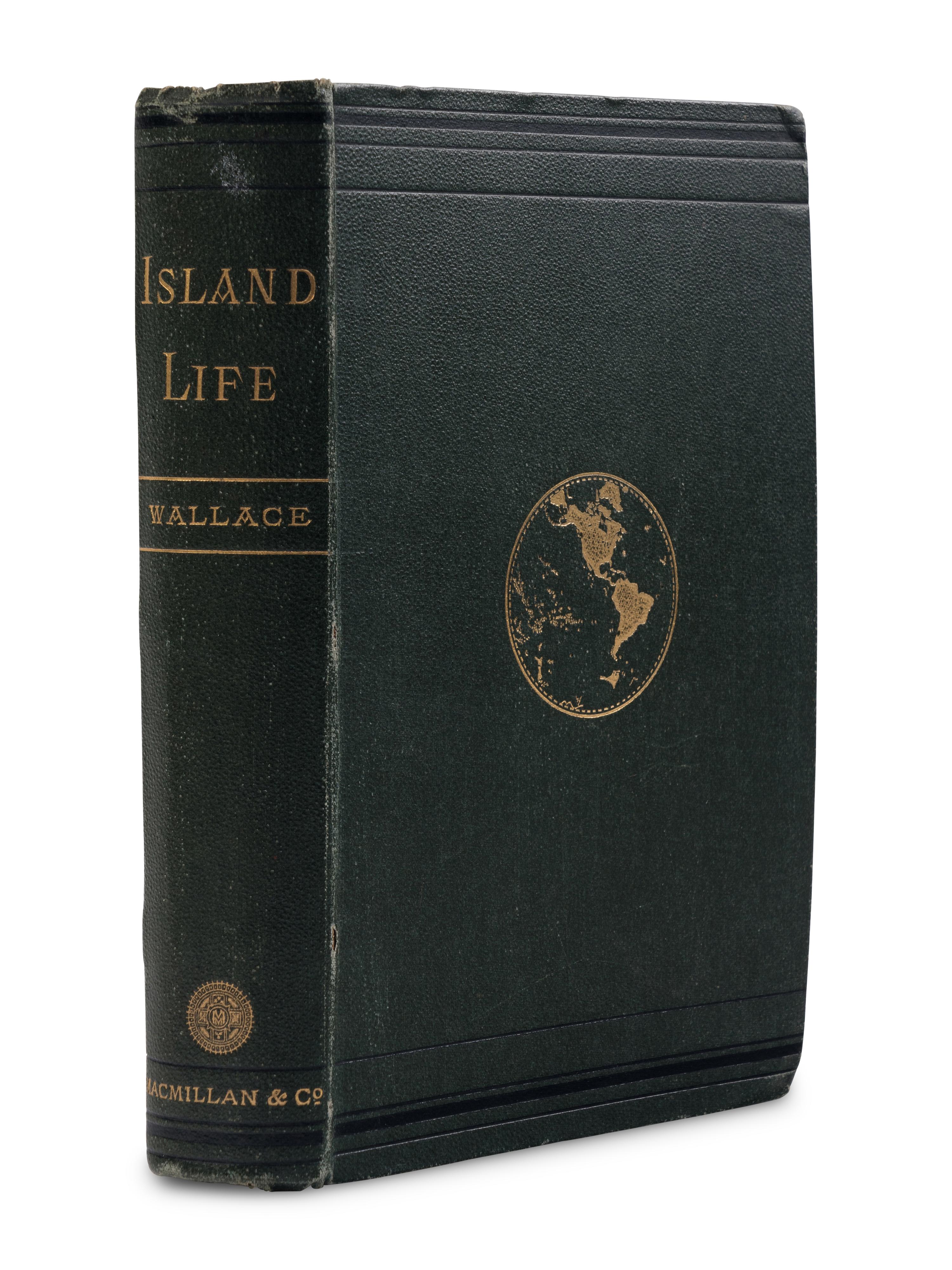 [NATURAL HISTORY]. WALLACE, Alfred Russel (1823-1913). Island Life: or, the Phenomena and Causes of Insular Faunas and Floras . London: Macmillan & Co., 1880.