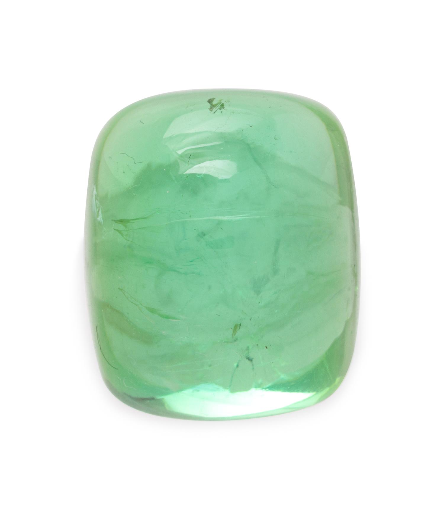A 15.62 carat Sugarloaf Green Tourmaline,