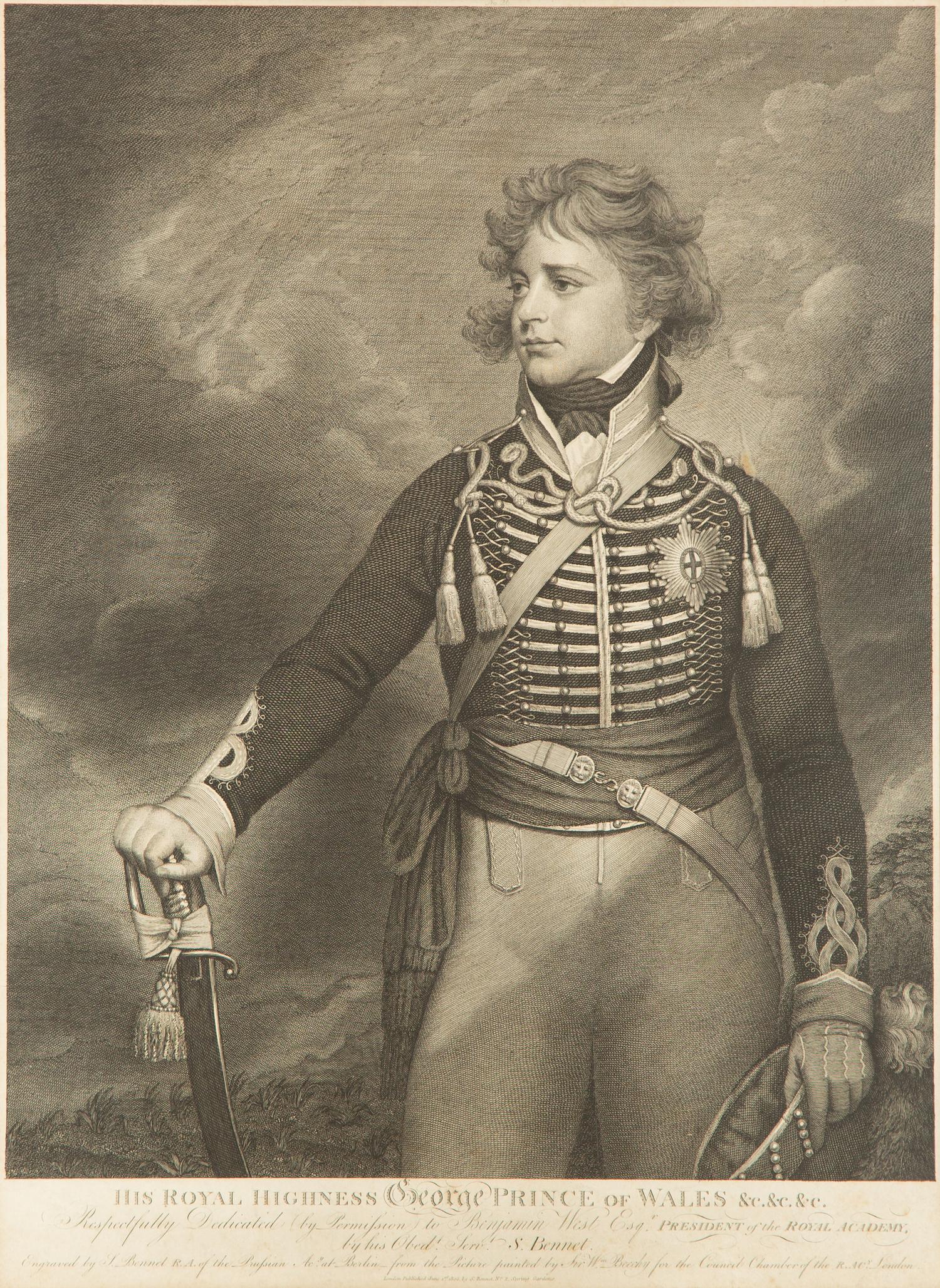 A Group of Six Framed Black and White Engravings of Famous British Figures
