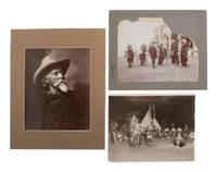 [WILD WEST SHOWS]. Photographs, books, and other ephemera associated with "Buffalo Bill" Cody.